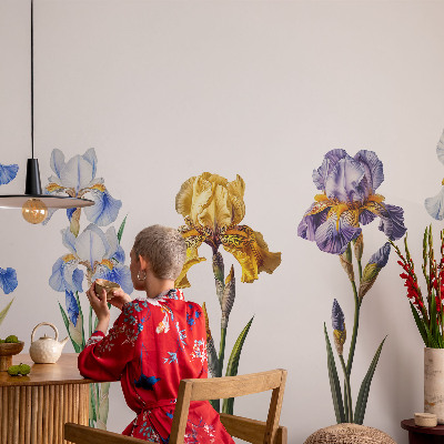 3D fototapetas sienoms su Irisblomster raštu