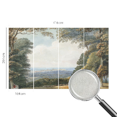 Fototapetas vaiko kambariui Skovklædt kraštovaizdžio