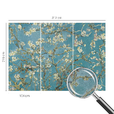 3D fototapetas sienoms Žalioji žiedadulkių