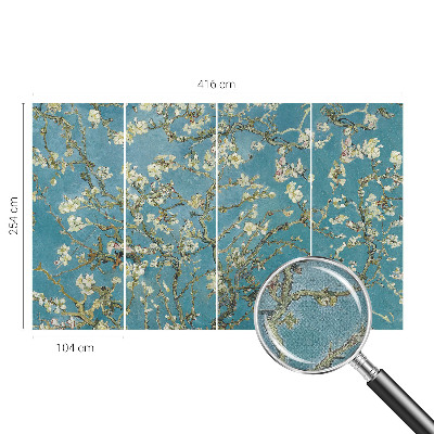 3D fototapetas sienoms Žalioji žiedadulkių