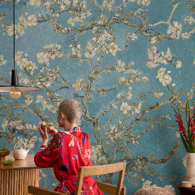 3D fototapetas sienoms Žalioji žiedadulkių