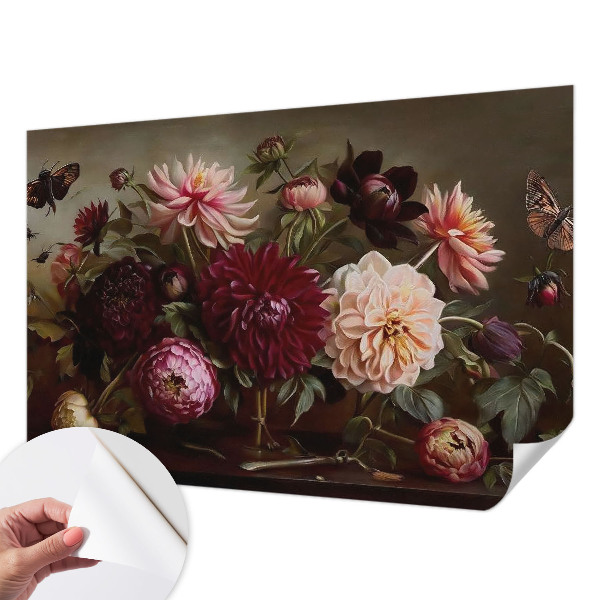 Savaime lipnus fototapetas su „Blomstermajestæt“ raštu