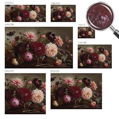 Savaime lipnus fototapetas su „Blomstermajestæt“ raštu