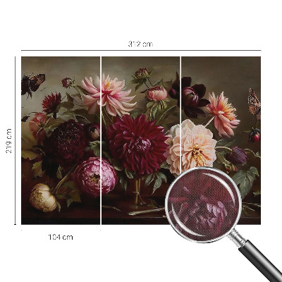 Savaime lipnus fototapetas su „Blomstermajestæt“ raštu
