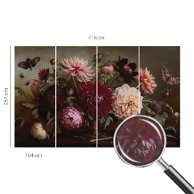 Savaime lipnus fototapetas su „Blomstermajestæt“ raštu