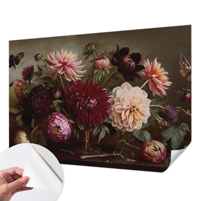 Savaime lipnus fototapetas su „Blomstermajestæt“ raštu