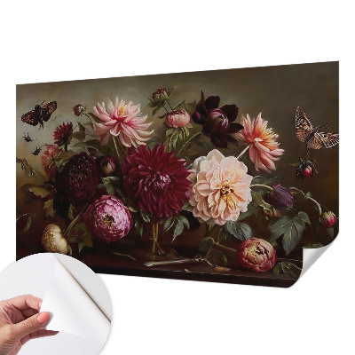Savaime lipnus fototapetas su „Blomstermajestæt“ raštu