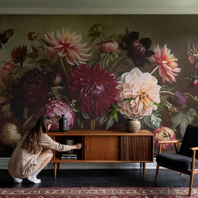 Savaime lipnus fototapetas su „Blomstermajestæt“ raštu