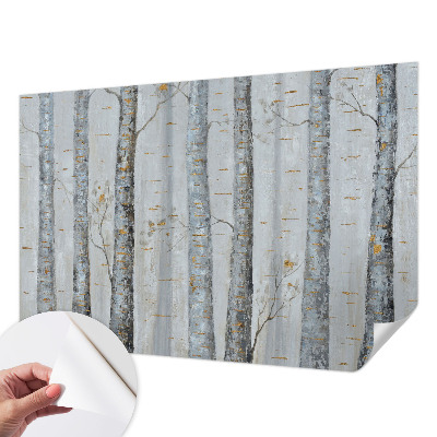 Fototapetai su beržų medžių motyvu
