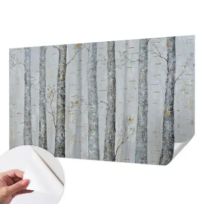 Fototapetai su beržų medžių motyvu
