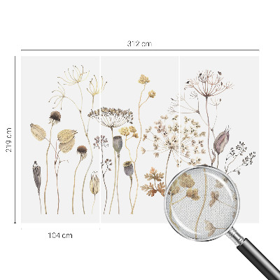 Savaime lipnus fototapetas Vilde bloomster