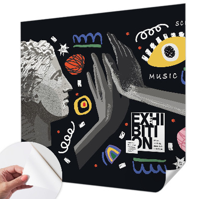 Savaime lipnus fototapetas Spalvingas išpūtimas