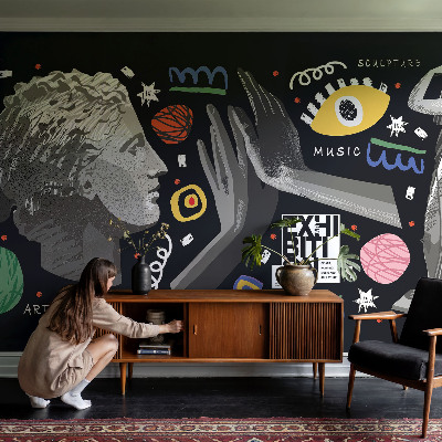 Savaime lipnus fototapetas Spalvingas išpūtimas