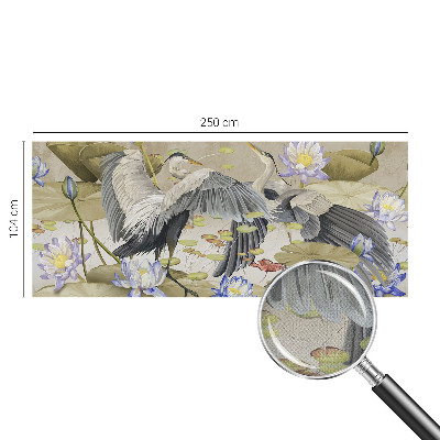 Tapetai Fugle og liljer