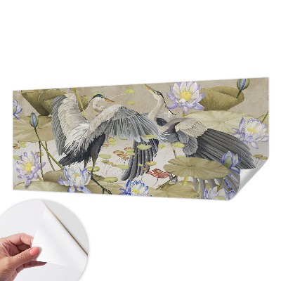 Tapetai Fugle og liljer