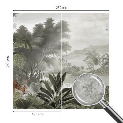 Savaime lipnus fototapetas Tropikų oazė