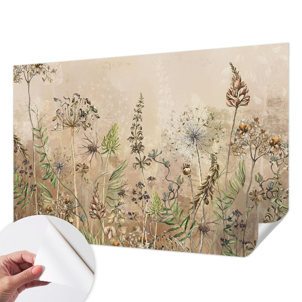 3D fototapetas su Rustikke Bloomster raštu