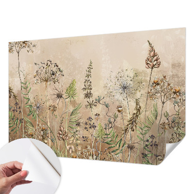 3D fototapetas su Rustikke Bloomster raštu