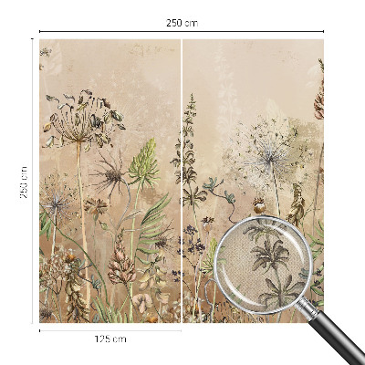 3D fototapetas su Rustikke Bloomster raštu