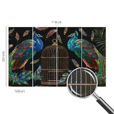 3D fototapetas su fazano motyvu