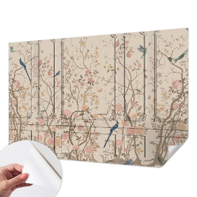 3D fototapetas Vištienos ir gėlių