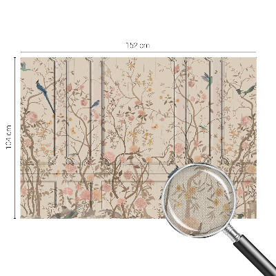 3D fototapetas Vištienos ir gėlių