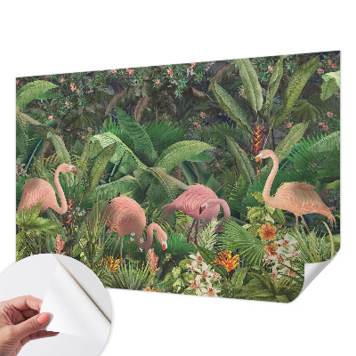 Fototapetas vaikams su rožiniu flamingu