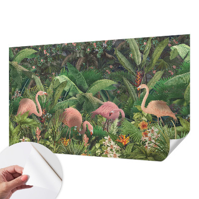 Fototapetas vaikams su rožiniu flamingu