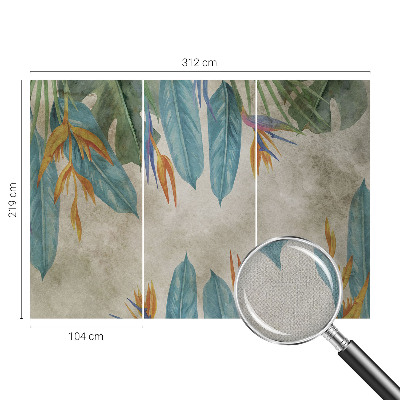 Savaime lipnus fototapetas Tropikų žiedai