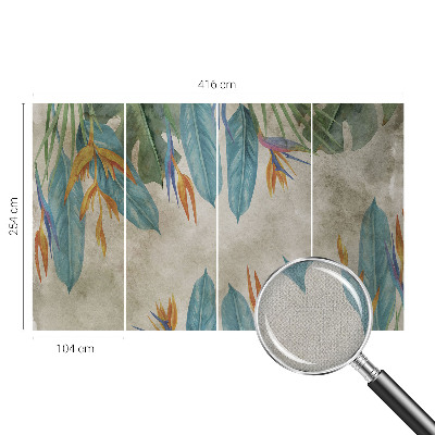 Savaime lipnus fototapetas Tropikų žiedai