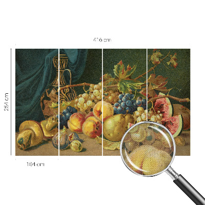 3D fototapetas sienoms su frugtagtig žavesiu