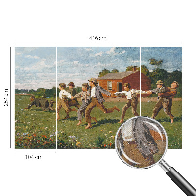 3D fototapetas su linksma, žaisminga dekoracija