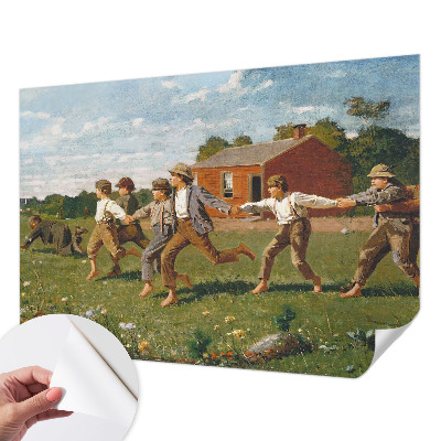 3D fototapetas su linksma, žaisminga dekoracija