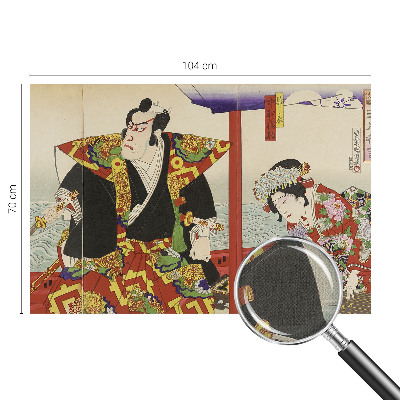 3D fototapetas sienoms su Japonijos teatro motyvu