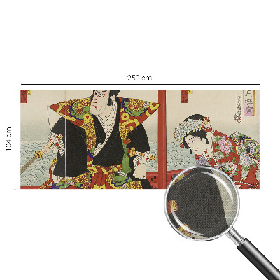3D fototapetas sienoms su Japonijos teatro motyvu
