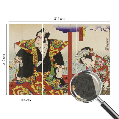 3D fototapetas sienoms su Japonijos teatro motyvu