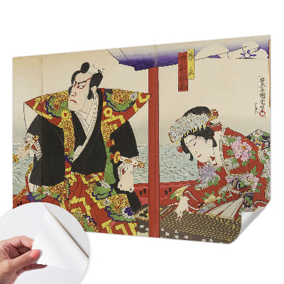 3D fototapetas sienoms su Japonijos teatro motyvu