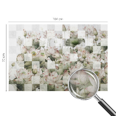 Fototapetai su lotoso žiedų raštais