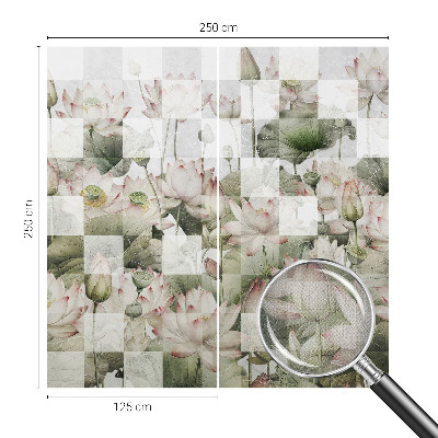 Fototapetai su lotoso žiedų raštais