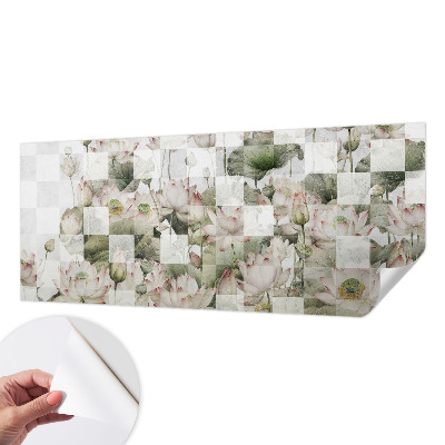 Fototapetai su lotoso žiedų raštais