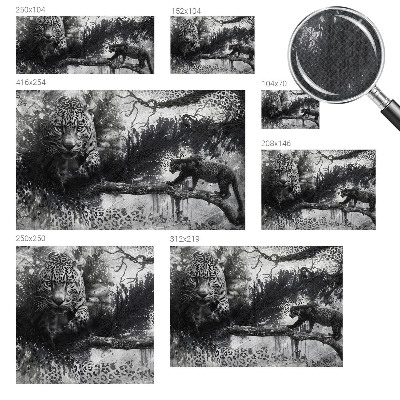 Savaime lipnus fototapetas su abstrakčiu leopardžio raštu