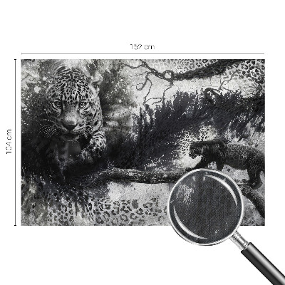 Savaime lipnus fototapetas su abstrakčiu leopardžio raštu
