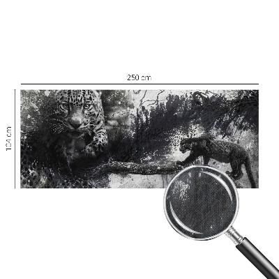 Savaime lipnus fototapetas su abstrakčiu leopardžio raštu