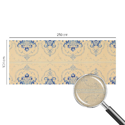 3D fototapetas sienoms mėlynas ornamentinis raštas