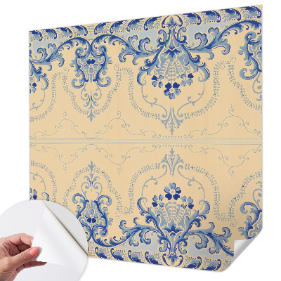 3D fototapetas sienoms Mėlynas ornamentuotojas