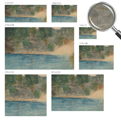 3D fototapetas sienoms su tropikų kyšulio motyvu