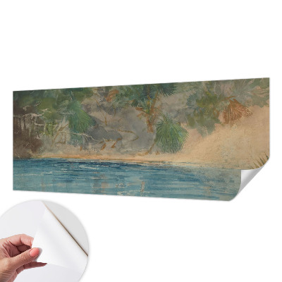 3D fototapetas sienoms su tropikų kyšulio motyvu