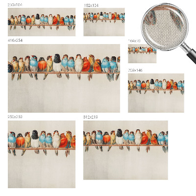 Savaime lipnus fototapetas Fugle ant žalios