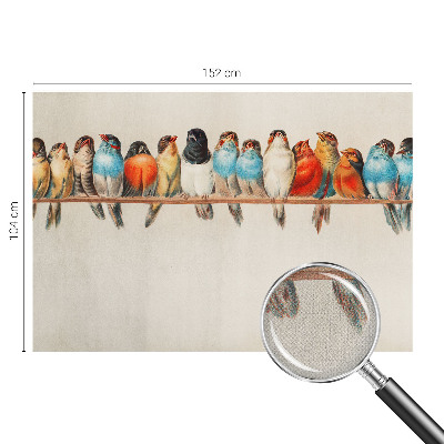 Savaime lipnus fototapetas Fugle ant žalios