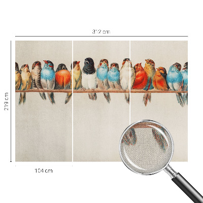 Savaime lipnus fototapetas Fugle ant žalios